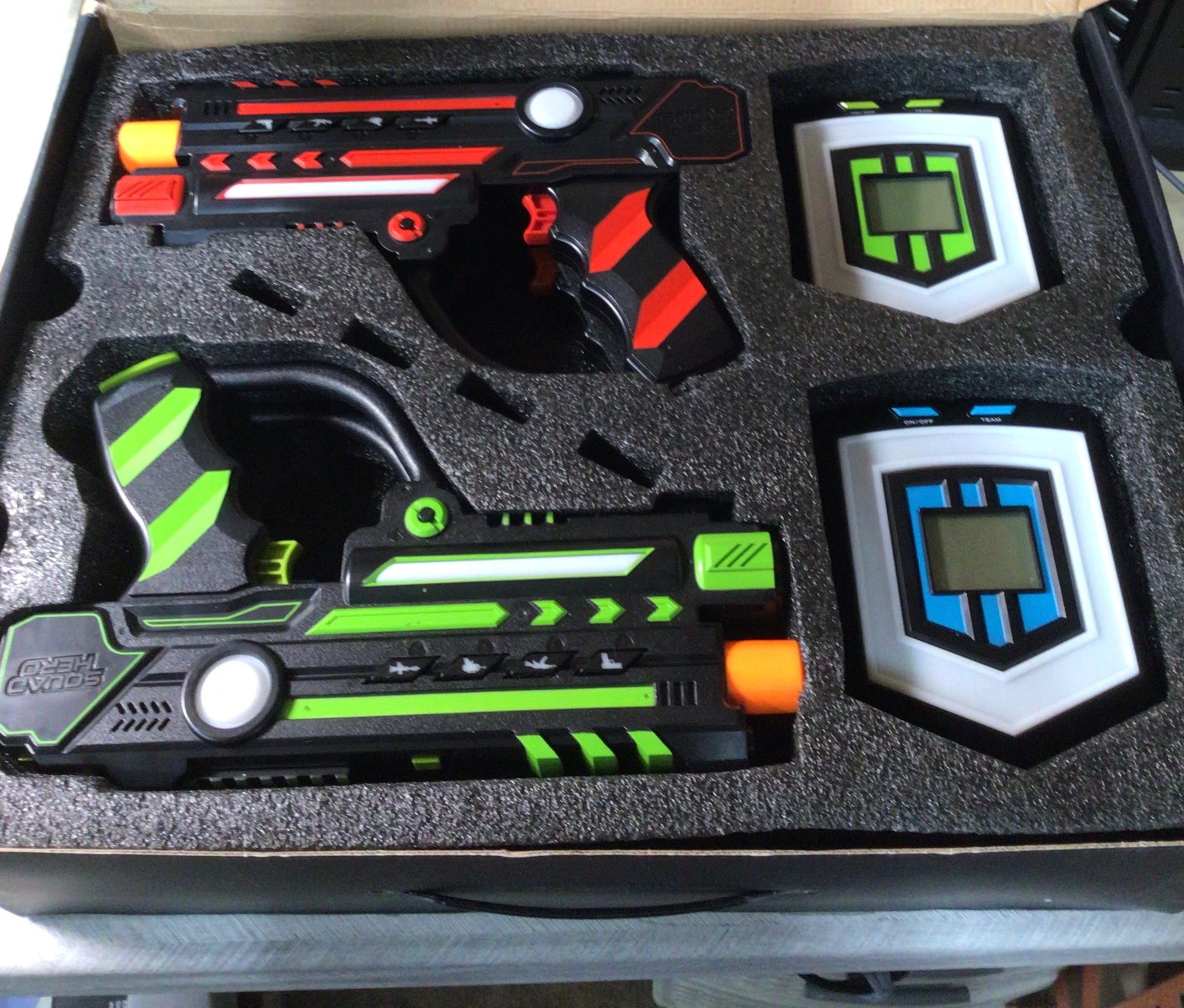 Squad Hero Rechargeable Laser Tag 360° Sensors + Innovative LCDs, HeroSync, (7884671451374)